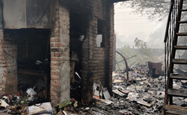 Three Killed In Fire At Scrap Shop In West Delhi