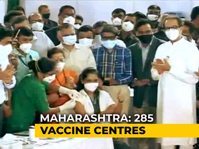 Maharashtra Chief Minister Launches Vaccination Drive From Mumbai