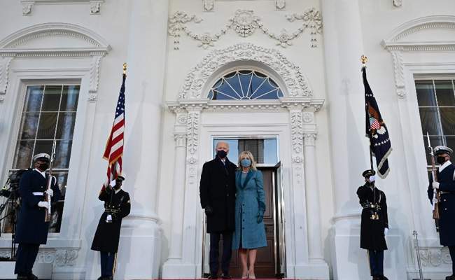 US President Joe Biden Safely Arrives At White House, Protected By 25,000 Troops