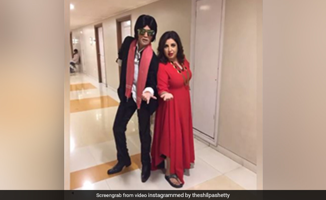 अमिताभ बच्चन बन शिल्पा शेट्टी ने फराह खान को किया बर्थडे विश, शेयर किया मजेदार Video