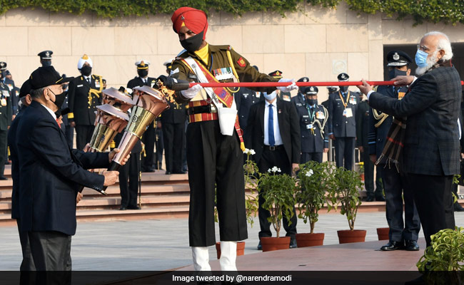 Victory Flame Marking India's Victory Over Pakistan In 1971 Reaches Indore