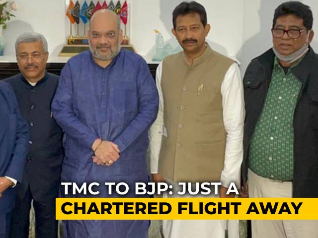 5 Ex-Trinamool Leaders Meet Amit Shah, Join BJP Ahead Of Bengal Polls