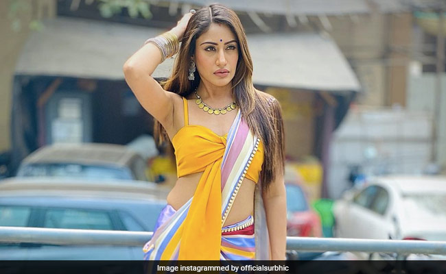 टीवी की इच्छाधारी नागिन सुरभि चंदना ने कलरफुल साड़ी में कराया ग्लैमरस फोटोशूट, देखें बेहतरीन Photos