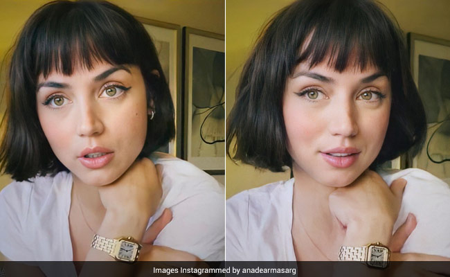 Ana de Armas Showcases A Stylish Short Bob Haircut With A Chic Fringe
