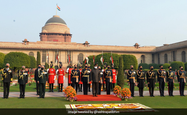 PM Modi, Other Ministers Attend President Kovind's Republic Day Reception
