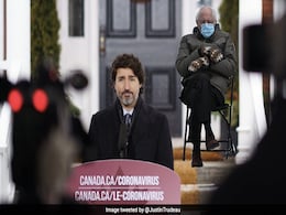 Justin Trudeau Co-Opts Bernie Sanders Meme To Urge Canadians To Stay Home Justin Trudeau Co-Opts Bernie Sanders Meme To Urge Canadians To Stay Home