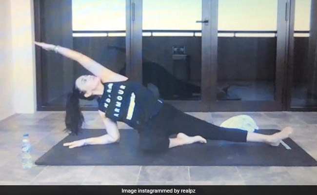 The "New Normal" In Preity Zinta's Life Is Virtual Yoga Class