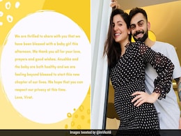 It's A Girl: Congratulations, Anushka Sharma And Virat Kohli It's A Girl: Congratulations, Anushka Sharma And Virat Kohli