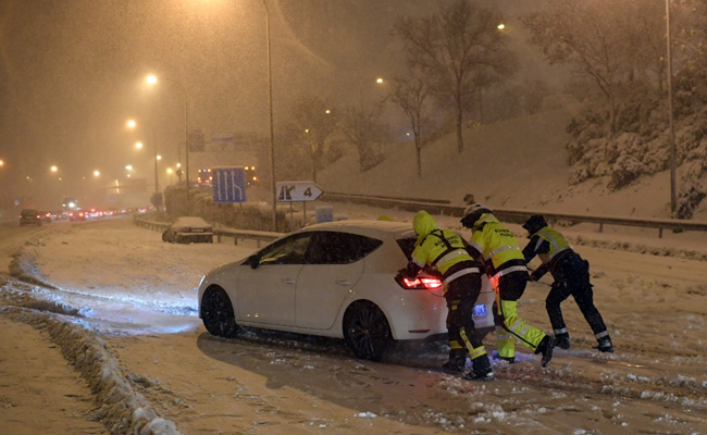Three People Dead In Deadly Snowstorms Across Spain