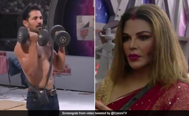 Bigg Boss 14: राखी सावंत अभिनव शुक्ला के नाम का सिंदूर लगाकर टंकी पर चढ़ीं, रुबिना दिलैक ने भी कर दिया ऐसा