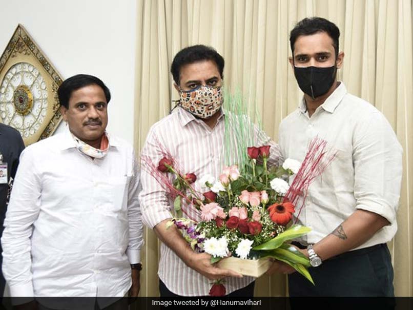 Sydney Test Hero Hanuma Vihari Meets KT Rama Rao, Talks About Cricket