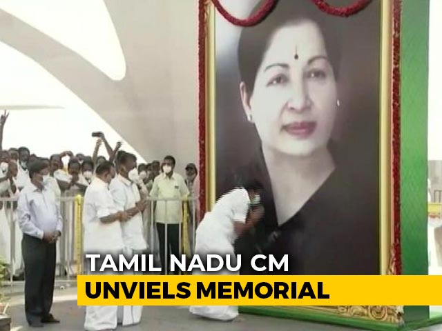 Jayalalithaa's Memorial Unveiled In Tamil Nadu Amid Sasikala's Release