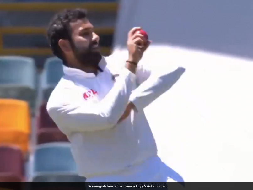 Australia vs India, 4th Test: Rohit Sharma Bowls Medium Pace After Navdeep Saini Leaves Field Injured. Watch