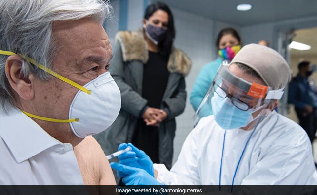 "Fortunate And Grateful To Get First Dose Of My Covid Vaccine": UN Chief