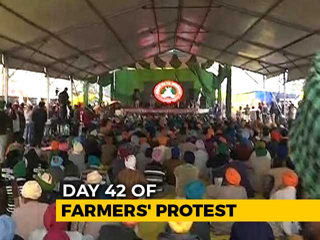 Waterproof Tents Set Up, Rain Fails To Deter Spirit Of Protesting Farmers