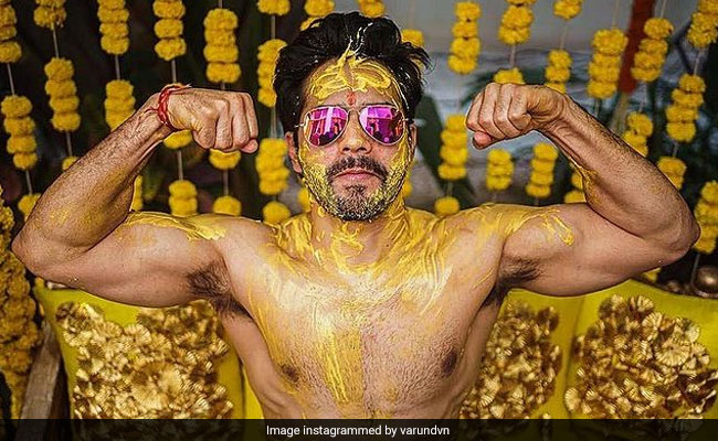 Trending: Varun Dhawan Shares Pics From "Haldi Done Right"