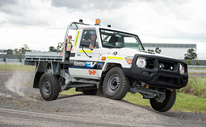 Toyota Land Cruiser Electric Sweats It Out In A Mine