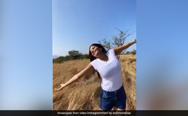 प्रकृति के बीच मोनालिसा का Video हुआ वायरल, शाहरुख खान के गाने पर झूमती आईं नजर