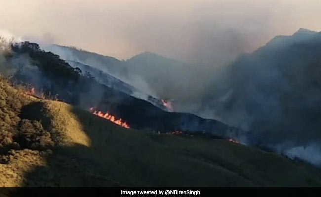 Dzuko Wildfire At Manipur Border Blazing, 4 Air Force Helicopters Rushed