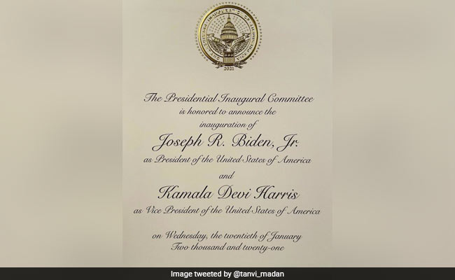 "Kamala Devi Harris": Twitter Gushes Over Invitation For Historic Oath
