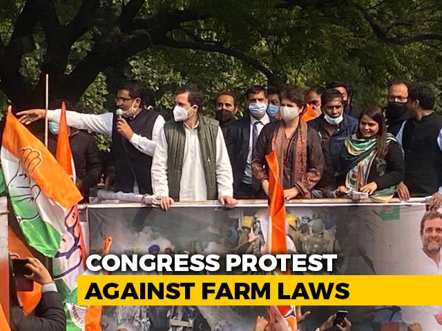 'Laws Meant To Finish Farmers': Rahul Gandhi Leads Congress Delhi Protest