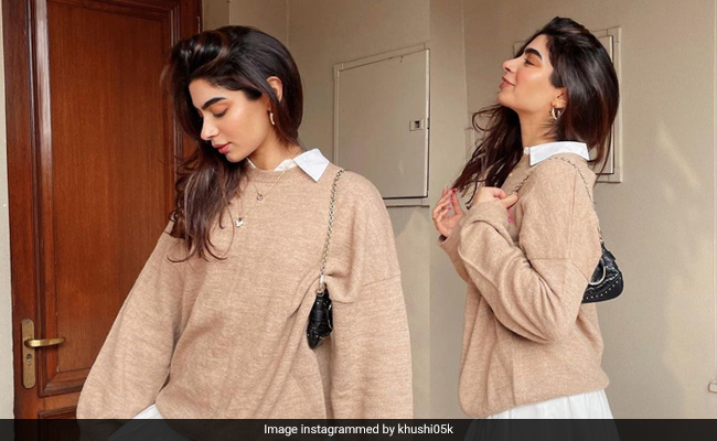 Khushi Kapoor Aces Winter Fashion The Millennial Way In Trendy Outfits