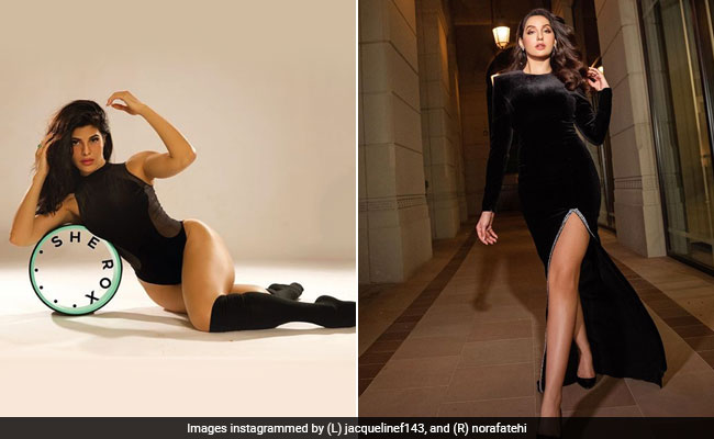 Jacqueline Fernandez And Nora Fatehi Go Bold In Their Striking Black Looks