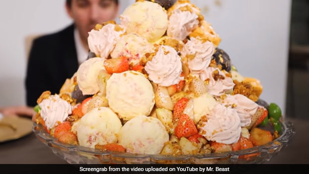 Watch: YouTuber Eats Ice Cream Sundae Worth $100,000 In Viral Video