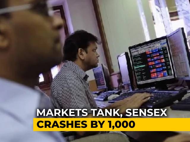 Sensex Tumbles Over 900 Points, Nifty Breaks 14,000; Financials, Metals Drag