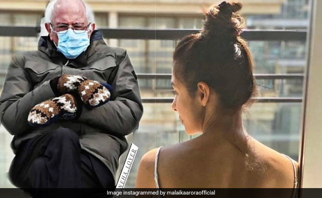 Malaika Arora Shared This Bernie Sanders Meme With One Helluva Caption