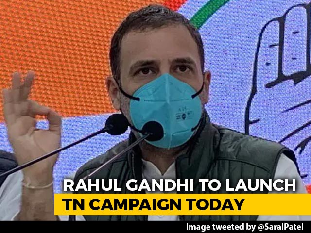 Rahul Gandhi To Launch Tamil Nadu Poll Campaign From Coimbatore Today