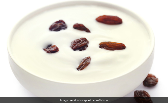 Setting curd with raisins can neautralise bad bacteria in the gut