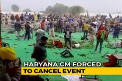 Haryana Chief Minister Cancels Farmer's Meet After Protesters Tear-Gassed Haryana Chief Minister Cancels Farmer's Meet After Protesters Tear-Gassed
