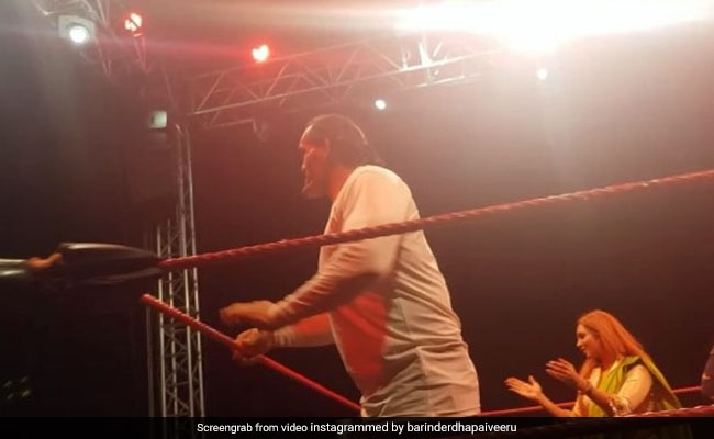 Sapna Choudhary जब खली के साथ उतरीं WWE के रिंग में, जबरदस्त अंदाज में किया डांस- देखें Video