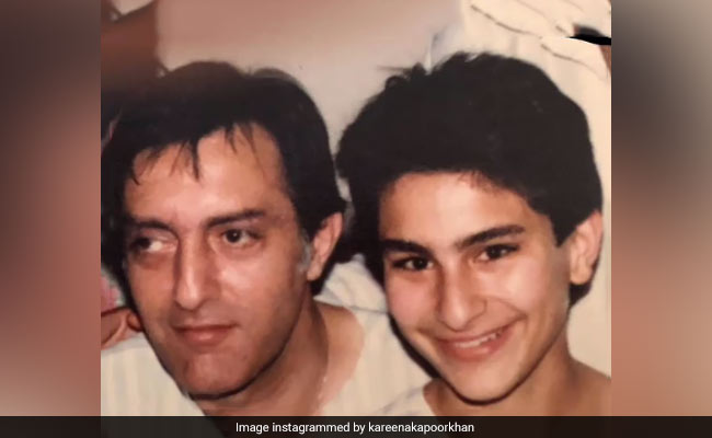 All Hearts For Saif Ali Khan's Smile In This Throwback Pic With Dad Mansoor Ali Khan Pataudi