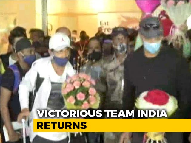 After A Historic Win At The Gabba, Team India Return Home