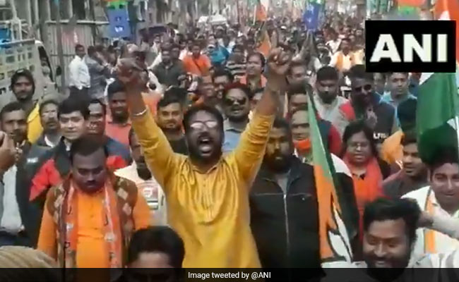 Day After Surfacing In Trinamool Rally, "<i>Goli Maaro</i>" Slogan Back With BJP