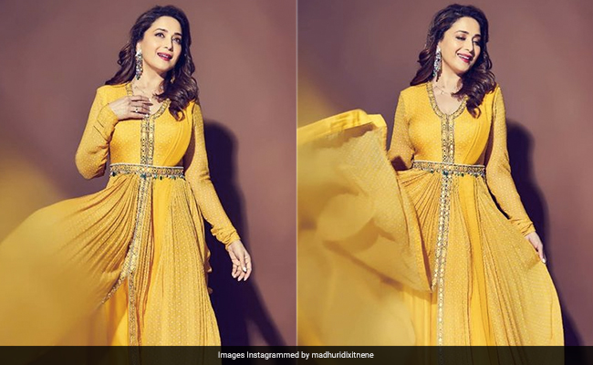 Madhuri Dixit’s Sunshine Yellow <i>Anarkali</i> Is One For The Books