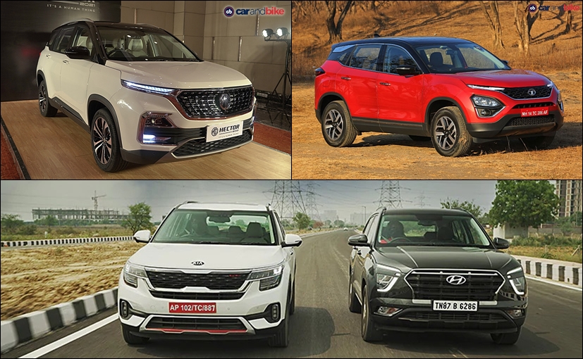 MG Hector 2021 vs Hyundai Creta vs Tata Harrier vs Jeep Compass: Price Comparison