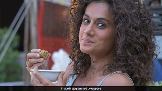 Taapsee Pannu was recently seen eating laddoos made with ghee, besan, nuts and coconut