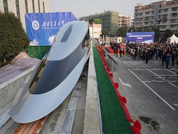 China Debuts 'Floating' Train That Can Travel At 620 Kmph China Debuts 'Floating' Train That Can Travel At 620 Kmph