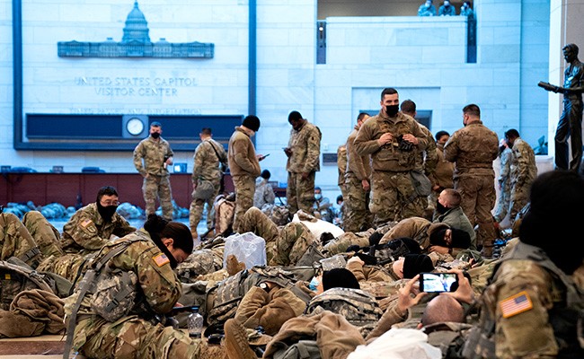 Outrage After US Guard Troops Shifted From Capitol To Parking Garage