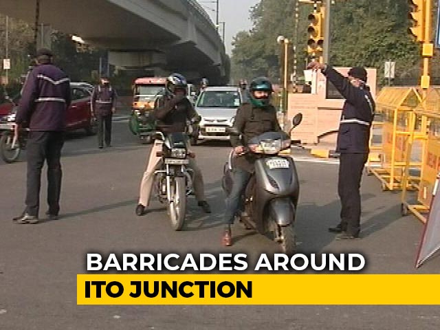 Delhi's Busy ITO Junction Still Barricaded, Commuters Hassled