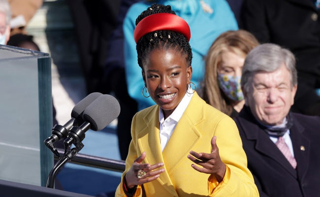 Amanda Gorman, Youngest Inaugural Poet, Has A Moment In Biden Ceremony