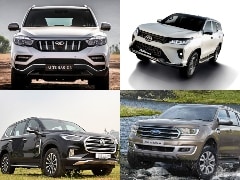 2021 Toyota Fortuner Facelift vs MG Gloster vs Ford Endeavour vs Mahindra Alturas G4: Price Comparison