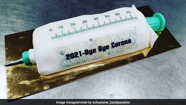 German Bakery Celebrates Year Of Covid Vaccine With Syringe-Shaped Cakes