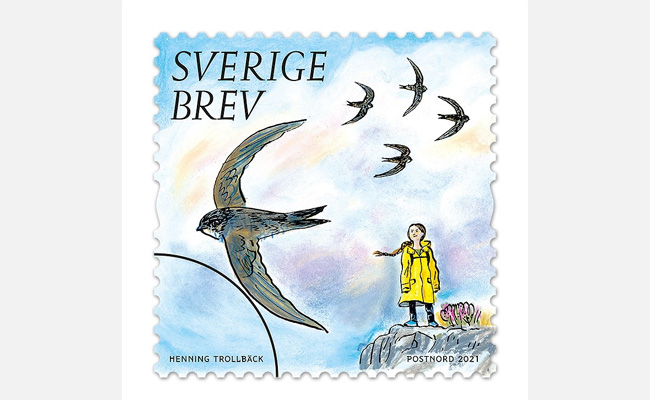 Climate Activist Greta Thunberg Features On Swedish Stamps