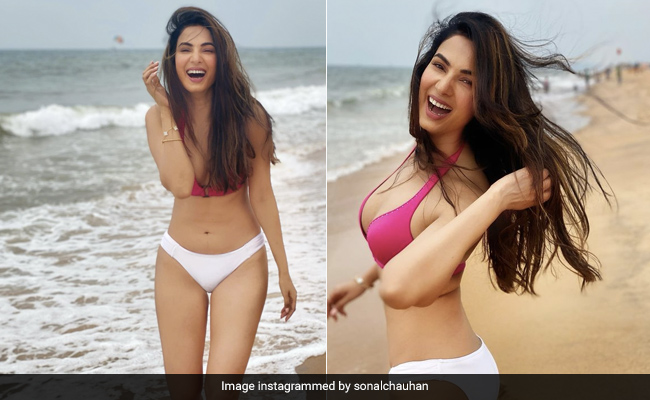 Sonal Chauhan Chooses Happiness Always In A Stunning Bikini Look At The Beach