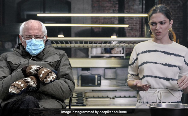 Deepika Padukone Joins Bernie Sanders Meme Fest. Ranveer Singh's Comment Takes The Cake