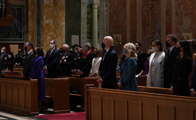 Joe Biden, Wife Attend Mass With Republican, Democratic Congress Leaders